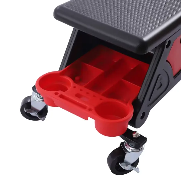 Winkelstoel, mechanische kruk met wielen, verrijdbare mobiele stoel of stoel met kruipversnelling, opbergbakken voor gereedschapsorganizer Winkelstoel, mechanische kruk met wielen, verrijdbare mobiele stoel of stoel met kruipversnelling, opbergbakken voor gereedschapsorganizer