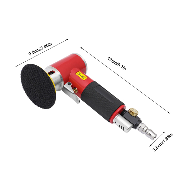 Excentrische polijstmachine voor professioneel polijsten, slijpen en waxen, 10.000 tpm, stationair toerental (rood) Excentrische polijstmachine voor professioneel polijsten, slijpen en waxen, 10.000 tpm, stationair toerental (rood)