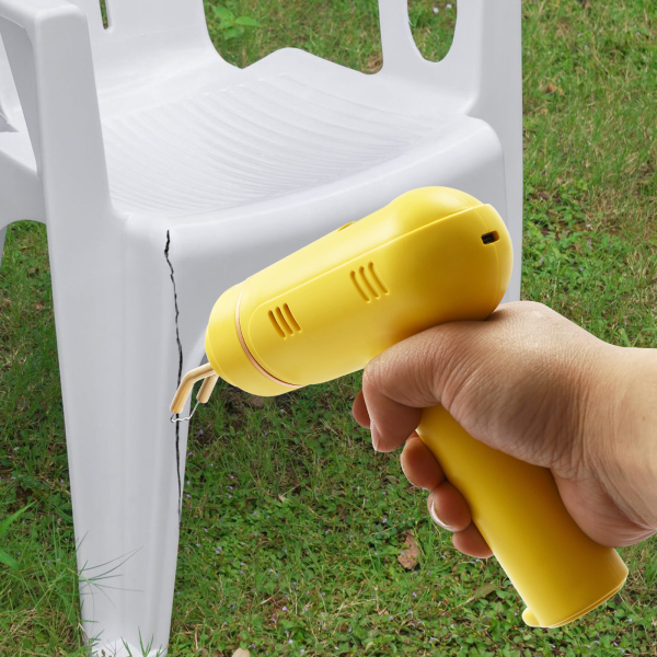Snoerloos kunststof lasapparaat, lasapparaat, 200 W, Max. verwarmingstemperatuur: 800°C, Geel