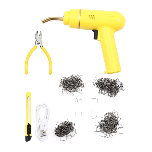 Snoerloos kunststof lasapparaat, lasapparaat, 200 W, Max. verwarmingstemperatuur: 800°C, Geel