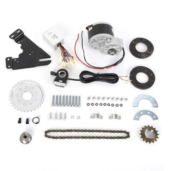 24V 250W fietscontroller ombouwset elektrische achterwielset met vrijloop