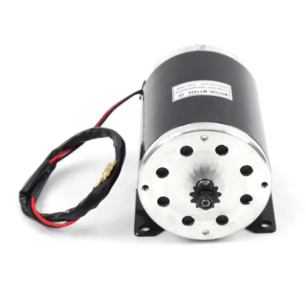 Elektrische borstelmotor voor elektrische fiets Elektrische scooter 3000 RPM MY1020 - Omkeerbare permanente magneetmotor - 12 gauge kabel