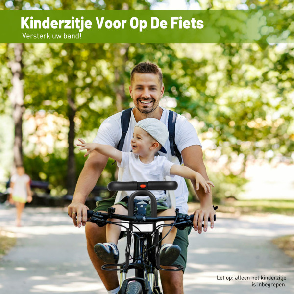 Voorfietskinderzitje Kinderfietszitje Veiligheidszitje voor babyzitje met pedalen