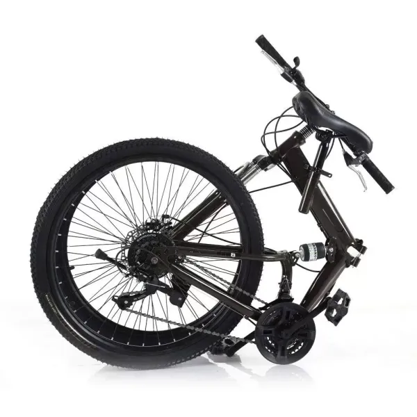 26 inch mountainbike, vouwfiets van koolstofstaal, 21 versnellingen, schijfrem, tiener, volwassene, draagbaar