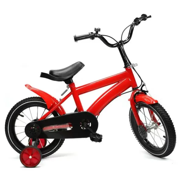 14 inch kinderfiets voor jongens & meisjes - Antislip stalen balansstabilisatoren - Rood