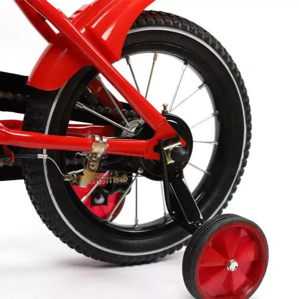 14 inch kinderfiets voor jongens & meisjes - Antislip stalen balansstabilisatoren - Rood