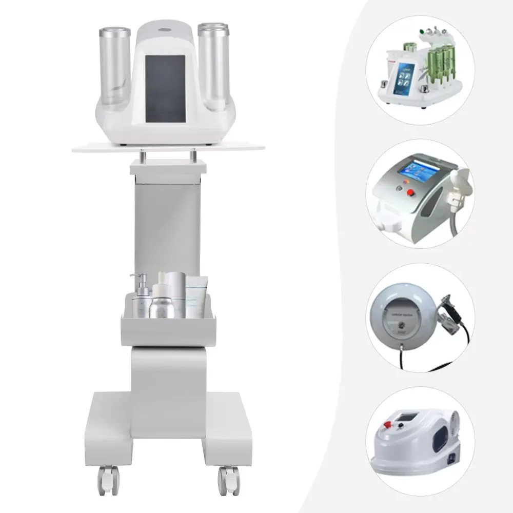 Schoonheidssalon trolley met opbergmand Schoonheidssalon trolley met opbergmand