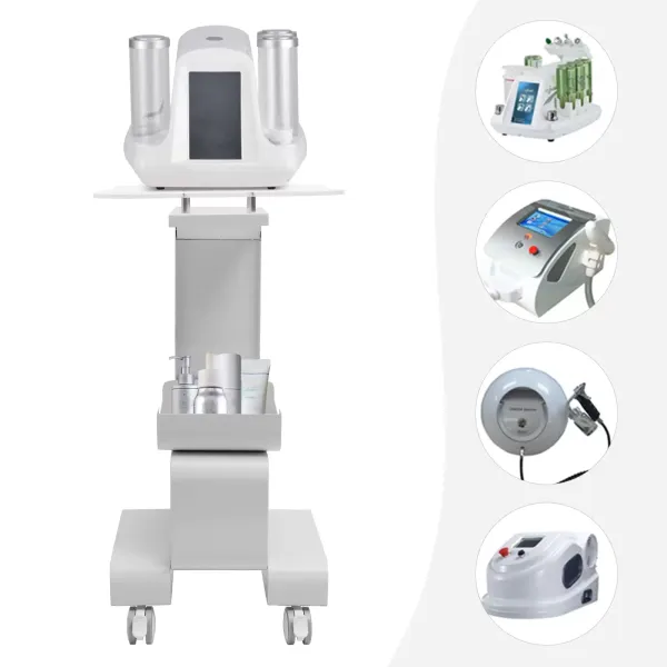 Schoonheidssalon trolley met opbergmand Schoonheidssalon trolley met opbergmand