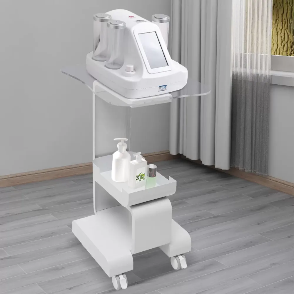 Schoonheidssalon trolley met opbergmand Schoonheidssalon trolley met opbergmand