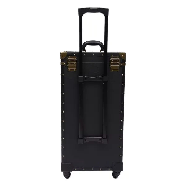 Rollende afsluitbare trein make-up koffer op wielen kapper stylist schoonheidssalon bagage reisorganisator Rollende afsluitbare trein make-up koffer op wielen kapper stylist schoonheidssalon bagage reisorganisator