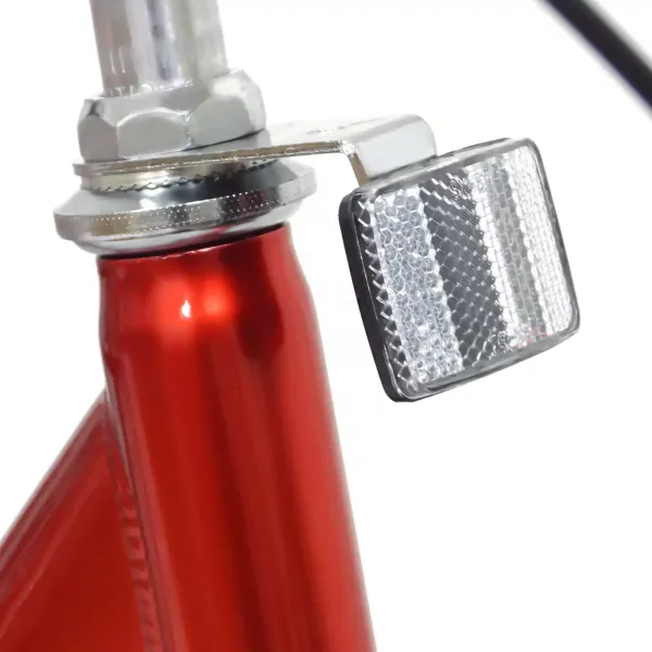 Vouwfiets 24 inch volwassen driewieler 3 wielen fiets met mand en rugleuning 7 versnellingen driewieler voor senioren (rood)