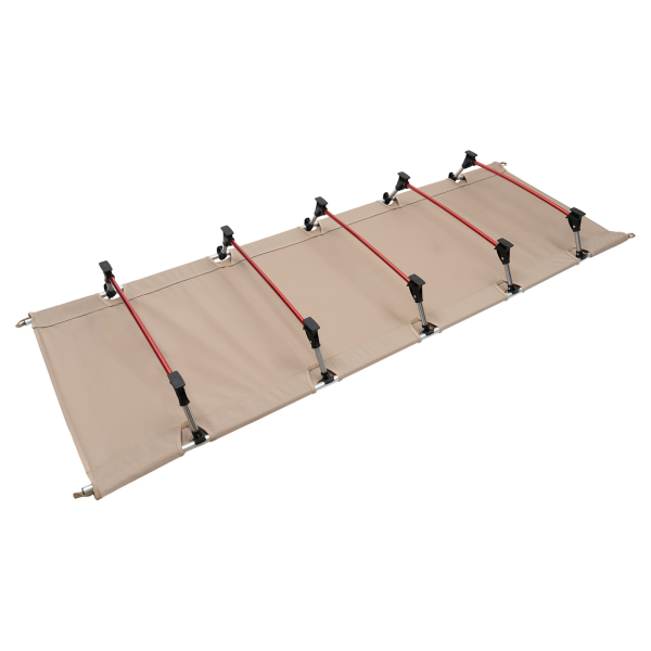 Opvouwbaar tentbedje, draagbaar slaapbedje, opvouwbaar campingbedje, kaki Opvouwbaar tentbedje, draagbaar slaapbedje, opvouwbaar campingbedje, kaki
