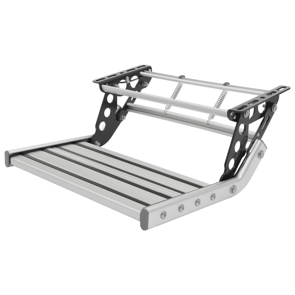 Opvouwbare RV-trede, RV Camper-trede, handmatige RV-trede met LED-licht voor campers, campers, caravans Opvouwbare RV-trede, RV Camper-trede, handmatige RV-trede met LED-licht voor campers, campers, caravans