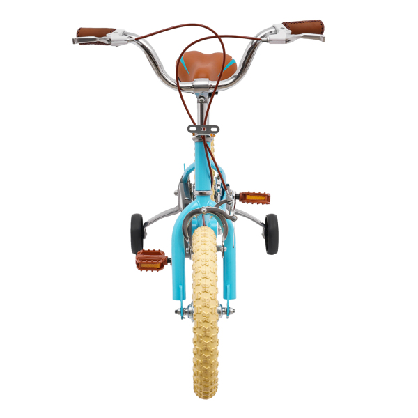 14 inch kinderfiets voor meisjes/jongens, voor kinderen van 3-4 jaar en een lengte van 90-110 cm (blauw)