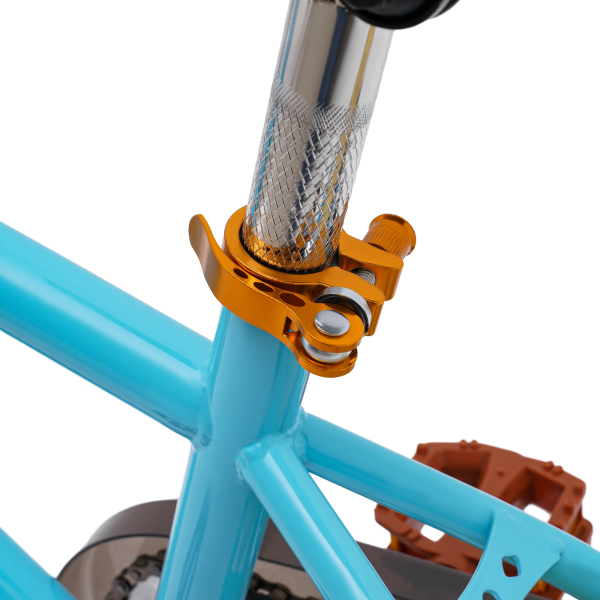 14 inch kinderfiets voor meisjes/jongens, voor kinderen van 3-4 jaar en een lengte van 90-110 cm (blauw)