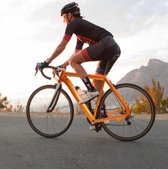 26 inch fietsframe, mountainbikeframe, licht - aluminium frame en vork met vaste versnelling