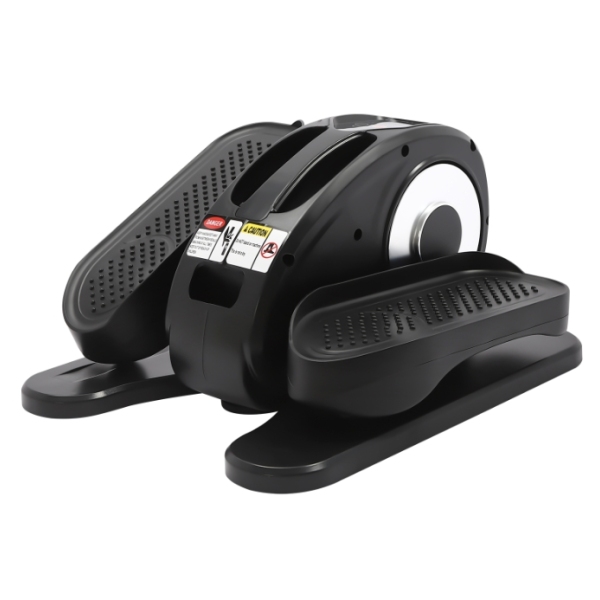Mini elektrische elliptische trainer, verstelbaar tot 5 niveaus, met LED-scherm, gewicht 25 kg, zilver Mini elektrische elliptische trainer, verstelbaar tot 5 niveaus, met LED-scherm, gewicht 25 kg, zilver