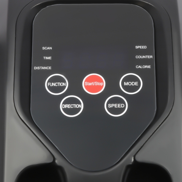 Mini elektrische crosstrainer, verstelbaar in 5 niveaus, met LED-scherm, gewicht 25 kg, oranje Mini elektrische crosstrainer, verstelbaar in 5 niveaus, met LED-scherm, gewicht 25 kg, oranje