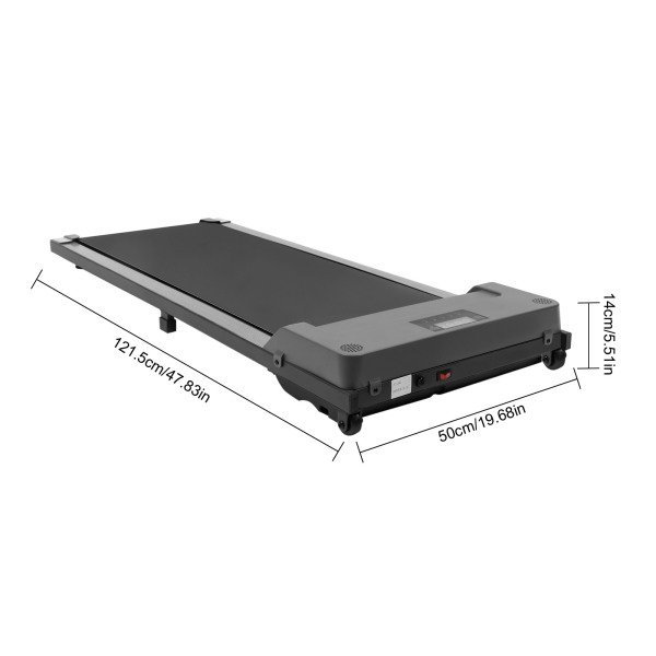 Gemotoriseerde loopband Draagbaar plat loopbandapparaat met afstandsbediening en installatievrij scherm Gemotoriseerde loopband Draagbaar plat loopbandapparaat met afstandsbediening en installatievrij scherm