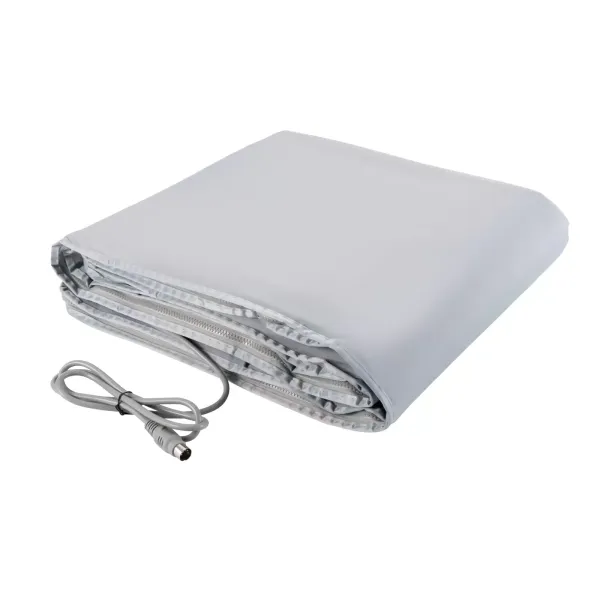 650W saunadeken, 2 zones digitaal ver infrarood (FIR) Oxford saunadeken met ritssluiting voor schoonheidssalon, spa en thuis (zilvergrijs) 650W saunadeken, 2 zones digitaal ver infrarood (FIR) Oxford saunadeken met ritssluiting voor schoonheidssalon, spa en thuis (zilvergrijs)