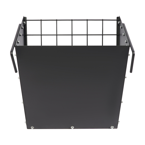 Grote hooirek voor schapen en geiten, hooirek, 2-in-1 hooi & graan/voederbak voor geiten, paarden, schapen, konijnen, koeien - zwart