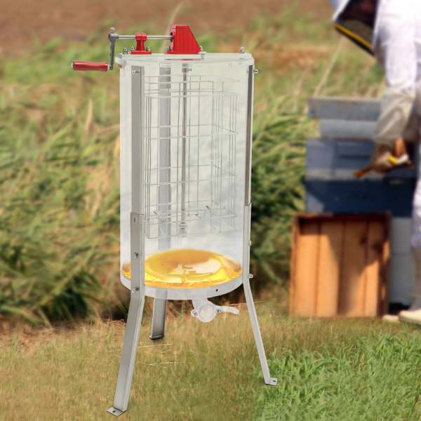 Handmatige honingextractor van acryl met 2 frames Bee Honey Extractor Centrifuge voor imkersaccessoires Handmatige honingextractor van acryl met 2 frames Bee Honey Extractor Centrifuge voor imkersaccessoires