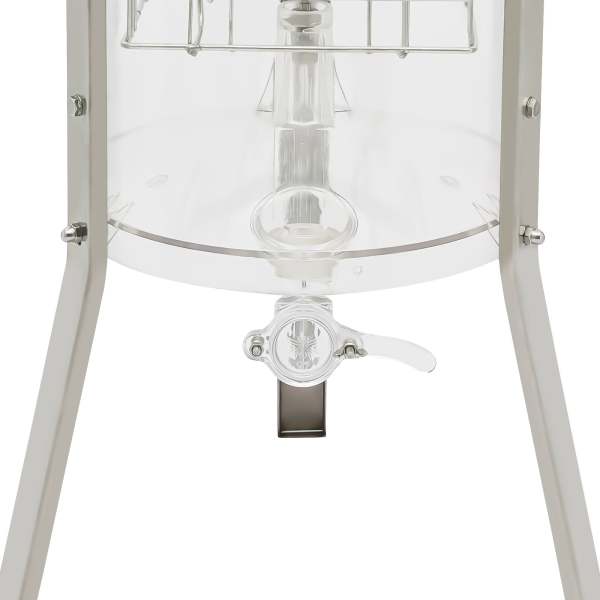 Handmatige honingextractor van acryl met 2 frames Bee Honey Extractor Centrifuge voor imkersaccessoires