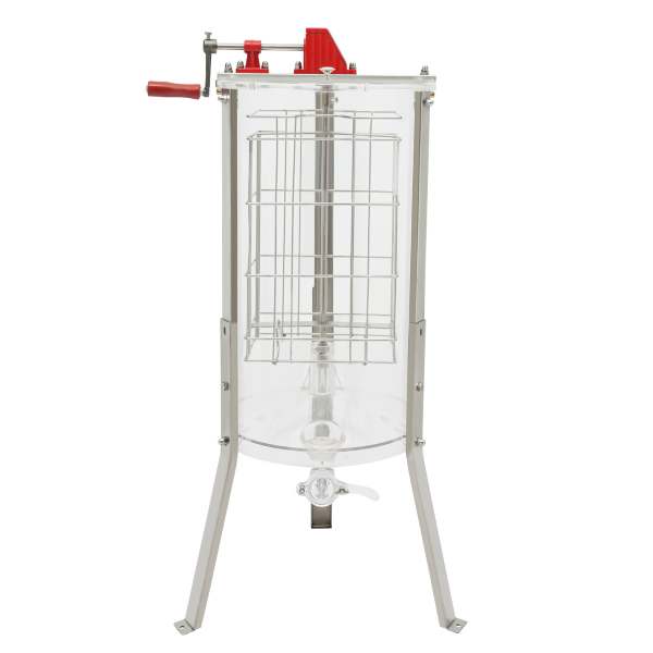 Handmatige honingextractor van acryl met 2 frames Bee Honey Extractor Centrifuge voor imkersaccessoires