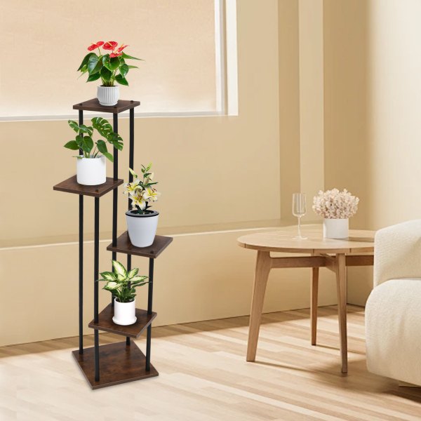 Plantenstandaard, 5-tier plantenstandaard, Plant Display Stand