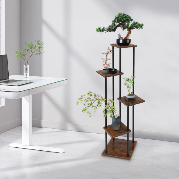 Plantenstandaard, 5-tier plantenstandaard, Plant Display Stand