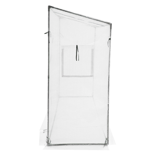 200x77x170cm Plantenkas, Kasset met Raam, Kas voor Buiten - Wit