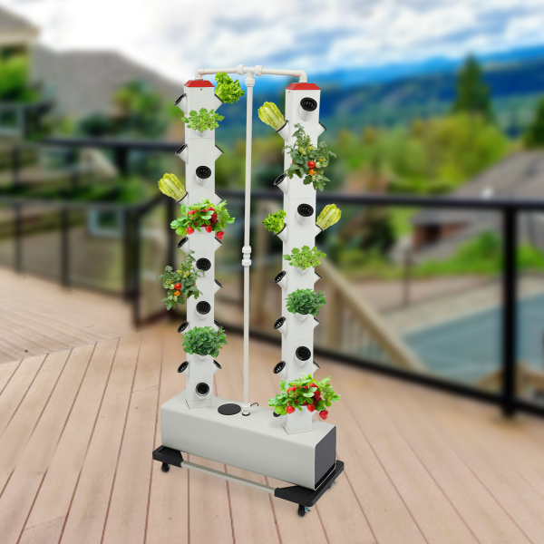 Hydroponics Verticale Groeikit Hydroponic Groeikit Verticale Planter Ontkiemingskit 31,5*7,87*64,96in Voor Bladgroenten Witte Basis