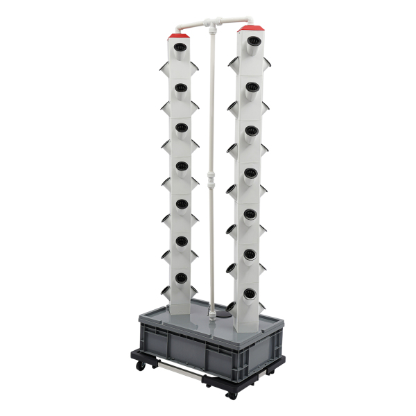 Growing Tower 56-Plant Hydroponic Outdoor Indoor Vertical Garden Smart Garden Kit Hydroponics Growing Tower Gebruikt Op Balkons Tuinen Grijze Basis