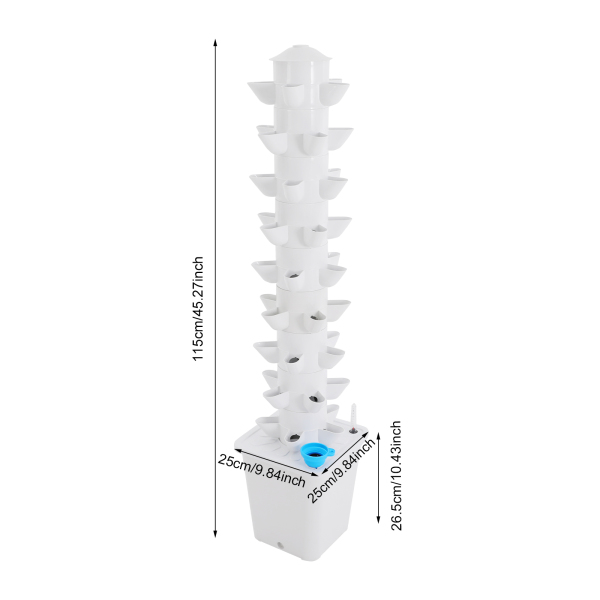 Hydroponic Tower Growing Mechanism, Hydroponic Growing Kit, 45-Pod Hydroponic Mechanism