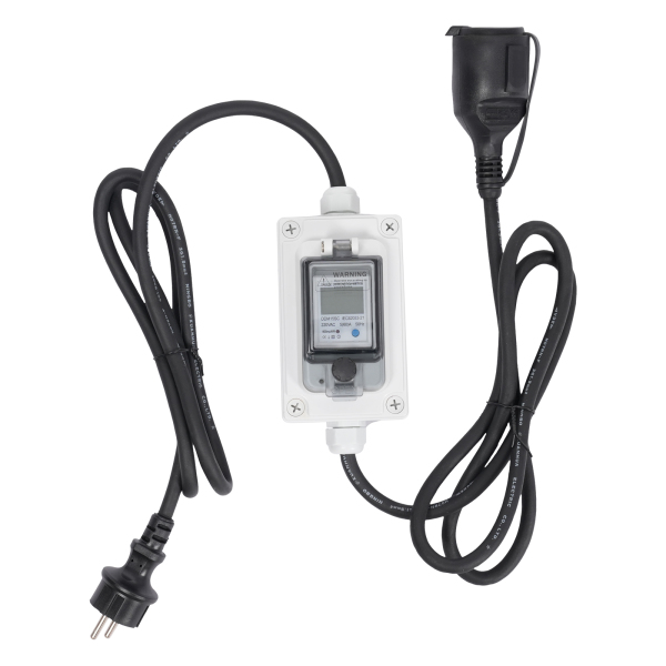 16A HRDQ-01 H07RN-F 3*1.5mm² Mobiele Digitale Elektriciteitsmeter, Draagbare Digitale LED Elektriciteitsmeter, Digitale LED Display Meter