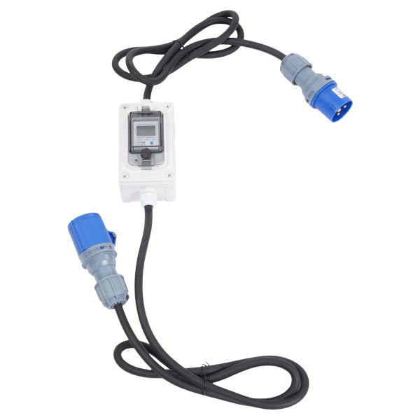 16A HRDQ-02 H07RN-F 3*2.5mm² Mobiele Digitale Elektriciteitsmeter, Draagbare Digitale LED Elektriciteitsmeter, Digitale LED Display Meter