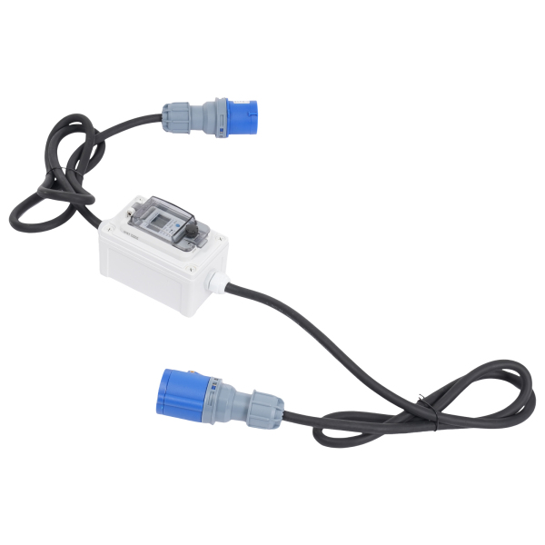 16A HRDQ-02 H07RN-F 3*2.5mm² Mobiele Digitale Elektriciteitsmeter, Draagbare Digitale LED Elektriciteitsmeter, Digitale LED Display Meter