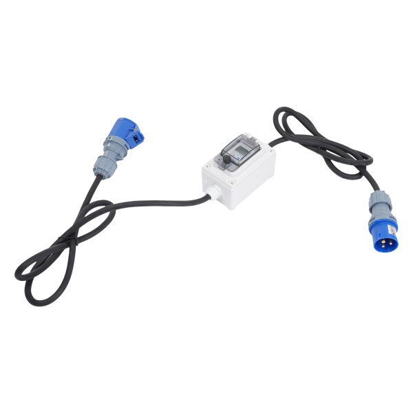 16A HRDQ-02 H07RN-F 3*2.5mm² Mobiele Digitale Elektriciteitsmeter, Draagbare Digitale LED Elektriciteitsmeter, Digitale LED Display Meter