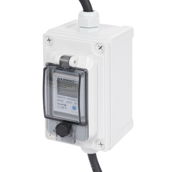 16A HRDQ-02 H07RN-F 3*2.5mm² Mobiele Digitale Elektriciteitsmeter, Draagbare Digitale LED Elektriciteitsmeter, Digitale LED Display Meter