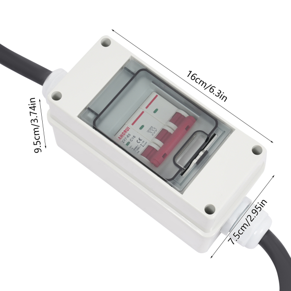 H07RN-F 5*2.5mm² 5P 32A Plug 3P 16A Circuit Breaker 5P 16A Connector Hoge Stroom Adapter, Hoge Stroom Adapter met Circuit Breaker, Stroom Adapter H07RN-F 5*2.5mm² 5P 32A Plug 3P 16A Circuit Breaker 5P 16A Connector Hoge Stroom Adapter, Hoge Stroom Adapter met Circuit Breaker, Stroom Adapter