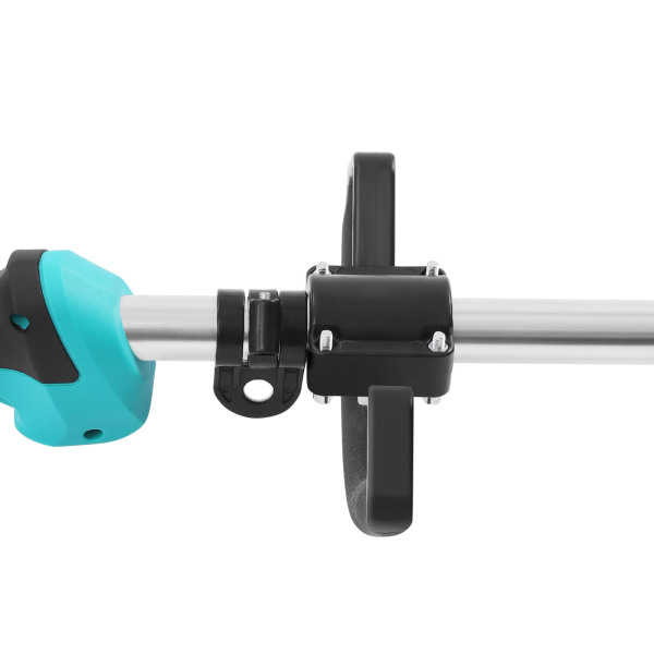 Gazontrimmer met accu Elektrische grastrimmer Snoerloos met wielen en armleuning, 24 V/6Ah lithium accu, 1300 W motorvermogen
