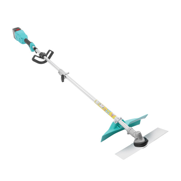 Gazontrimmer met accu Elektrische grastrimmer Snoerloos met wielen en armleuning, 24 V/6Ah lithium accu, 1300 W motorvermogen