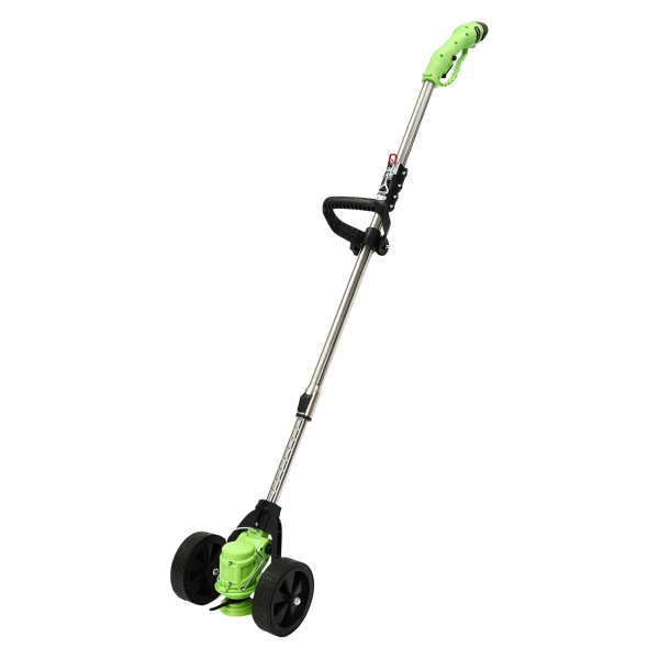 Grastrimmer op batterijen, verstelbare hoogtebedieningshendel, 4 inch cirkelzaagblad (groen) Grastrimmer op batterijen, verstelbare hoogtebedieningshendel, 4 inch cirkelzaagblad (groen)