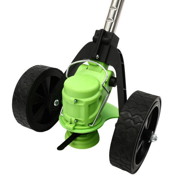 Grastrimmer op batterijen, verstelbare hoogtebedieningshendel, 4 inch cirkelzaagblad (groen) Grastrimmer op batterijen, verstelbare hoogtebedieningshendel, 4 inch cirkelzaagblad (groen)