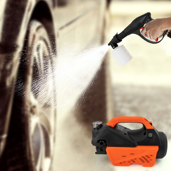 Elektrische hogedrukreiniger Huishoudelijke automatische autowasmachine Draagbare hogedrukreiniger Machine Maak de trappen schoon Maak de binnenplaats schoon De muur Elektrische hogedrukreiniger Huishoudelijke automatische autowasmachine Draagbare hogedrukreiniger Machine Maak de trappen schoon Maak de binnenplaats schoon De muur