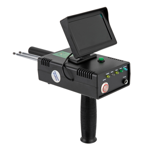 Metaaldetector Metaalzoeker, lange afstand 98,4ft ondergrondse gouddetector, 3D LED-display