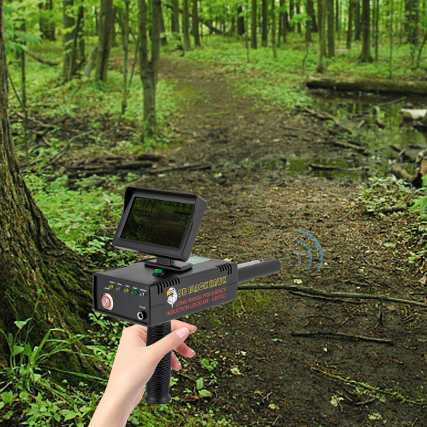 Metaaldetector Metaalzoeker, lange afstand 98,4ft ondergrondse gouddetector, 3D LED-display