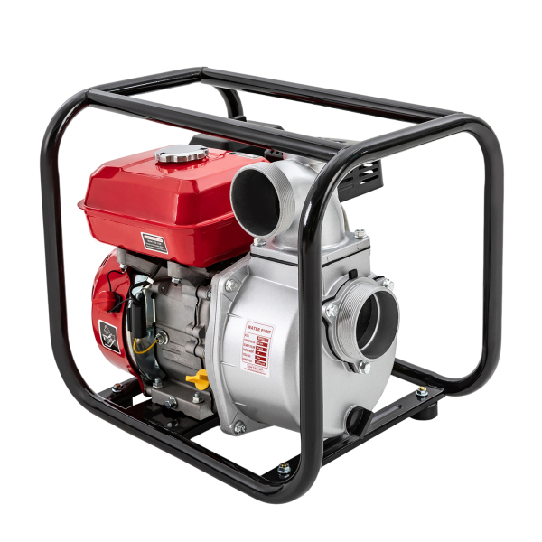 7,5 PK 3" gasaangedreven 4-takt enkele cilinder lucht zelfaanzuigende semi-afvalwaterpomp