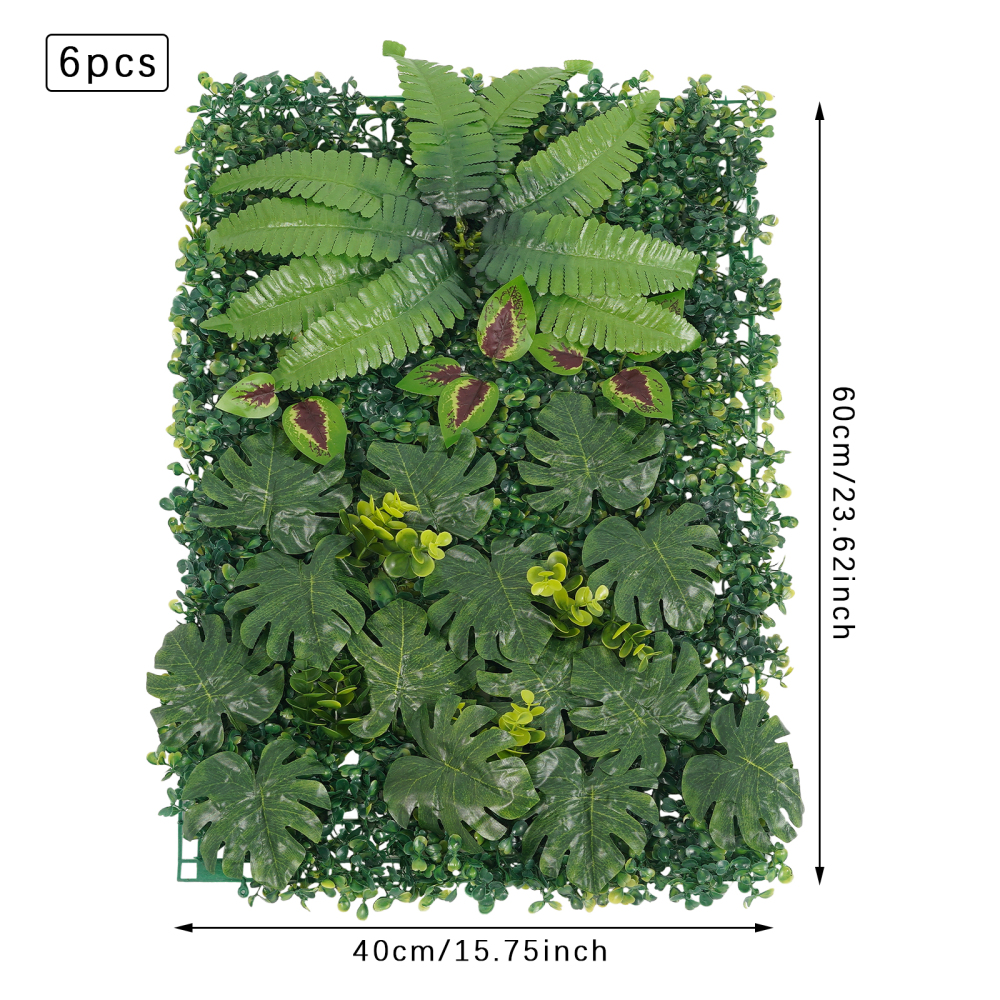 6PCS 40*60cm Groene Muren, Kunstmatige Groene Muur, Kunstmatige Groene Achtergrond Muurdecoratie