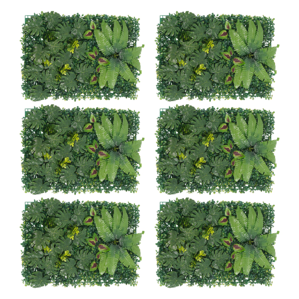 6PCS 40*60cm Groene Muren, Kunstmatige Groene Muur, Kunstmatige Groene Achtergrond Muurdecoratie